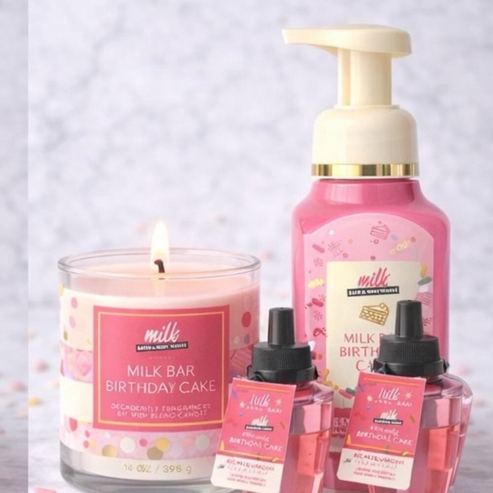 SOLD OUT EVERYWHERE Bath & Body Works MilkBar Birthday Cake Bundle